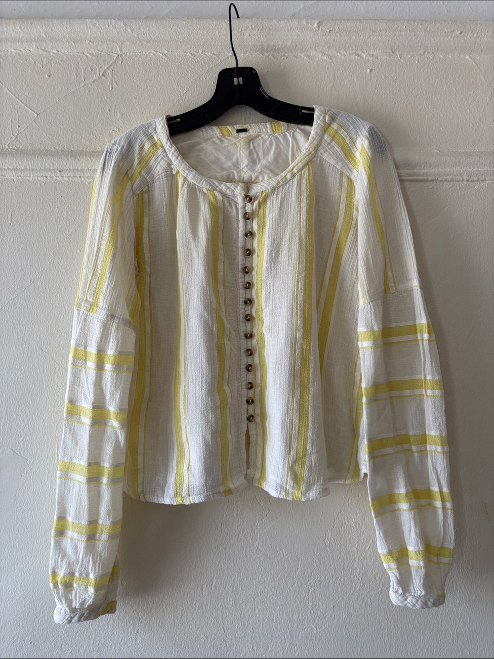 Free People Gauzy Stripe Top